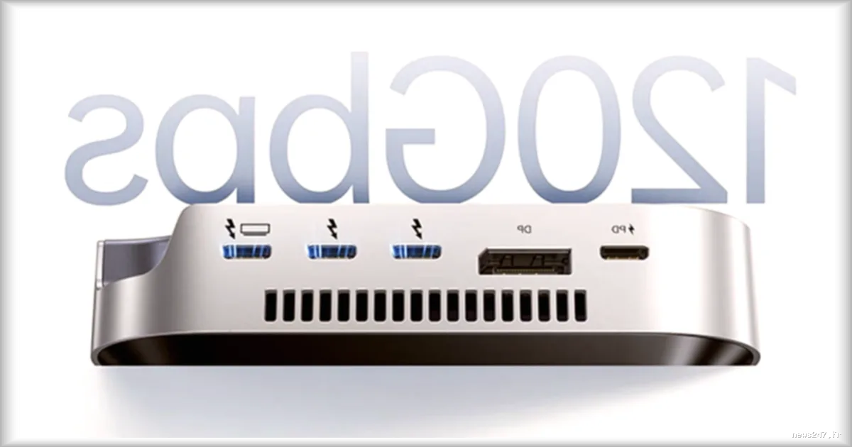 Ugreen lance un dock Thunderbolt 5 dédié au Mac mini M4 avec 8 To de stockage interne en option