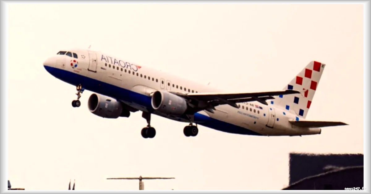 Un Airbus A220 de Croatia Airlines dévie de piste lors du décollage à Split, aucun blessé à déplorer