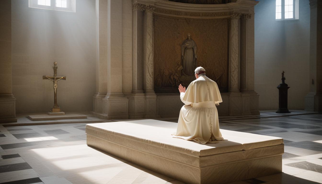 Un an après sa disparition, la basilique Sainte-Marie-Majeure attire toujours des fidèles pour honorer le pape François