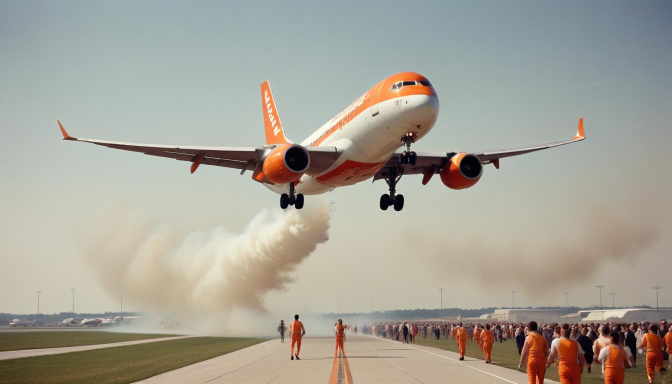 Un avion Easyjet remet les gaz à l’aéroport d’Orly en raison de feux d’artifice sur la piste d’atterrissage