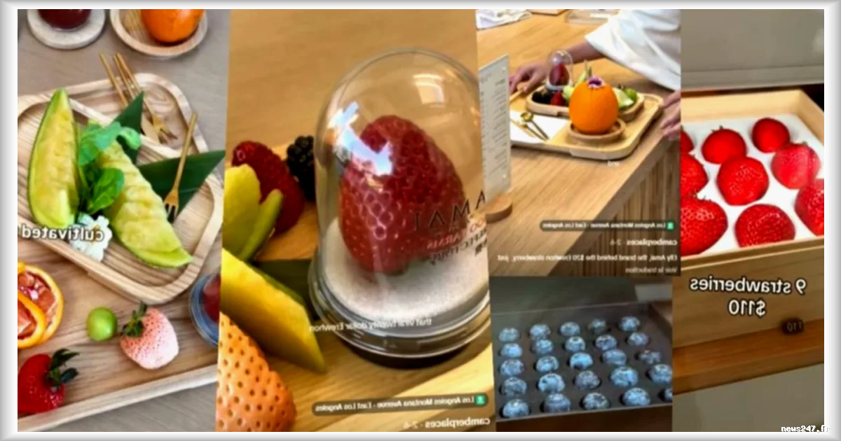 Un café japonais à Los Angeles propose des fruits de luxe à des prix exorbitants