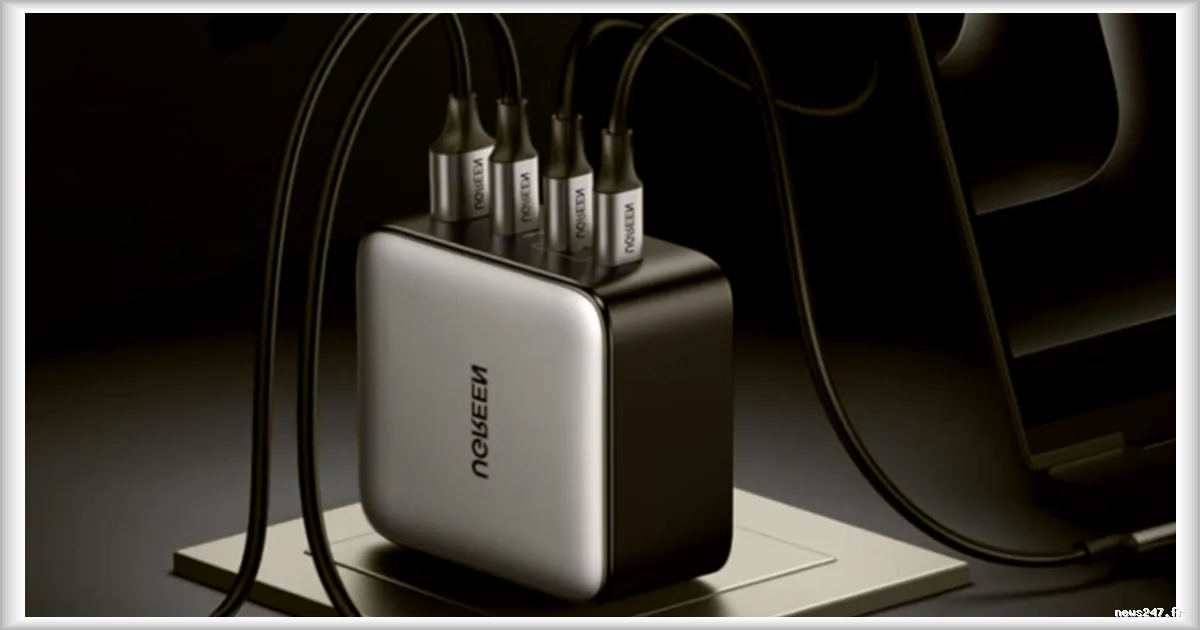 Un chargeur rapide 200 W à 4 ports en promotion sur Amazon
