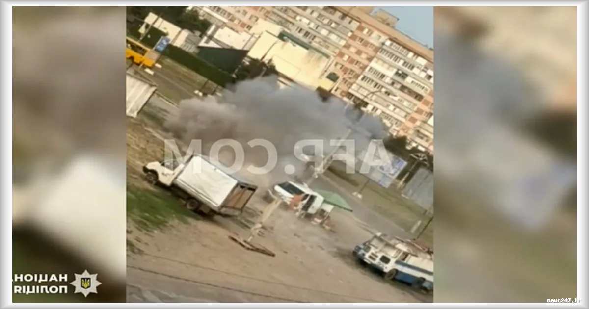 Un civil visé par un drone FPV russe à Kherson : la police ukrainienne publie les images de l’attaque