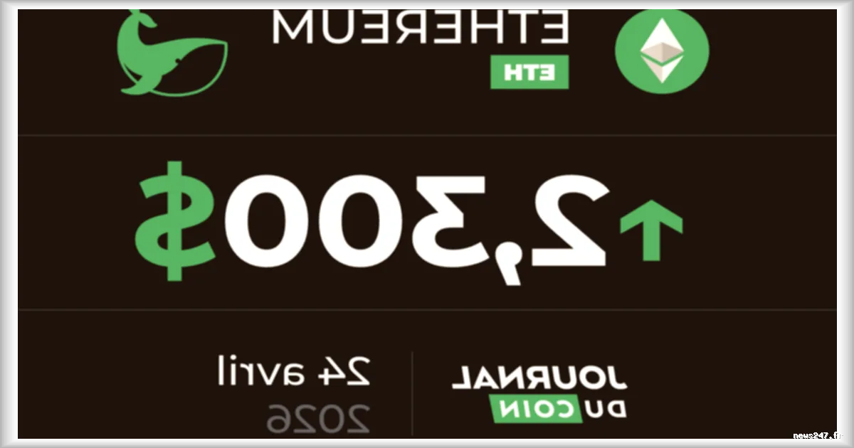 Un indicateur positif pour l'ETH après une année de baisse : Ethereum en hausse