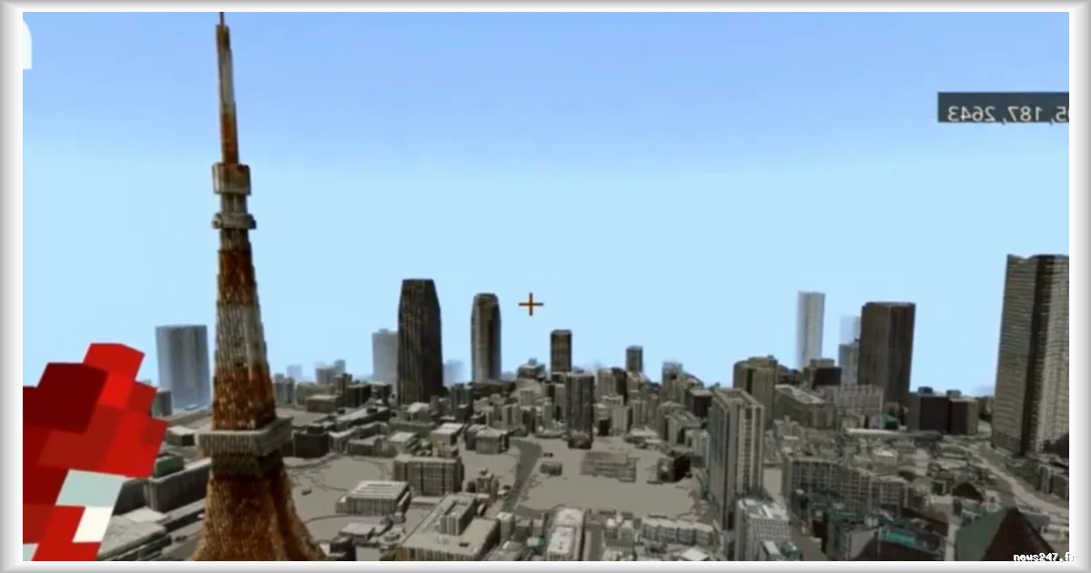 Un joueur recrée la totalité de Tokyo dans Minecraft grâce aux données urbaines du Japon