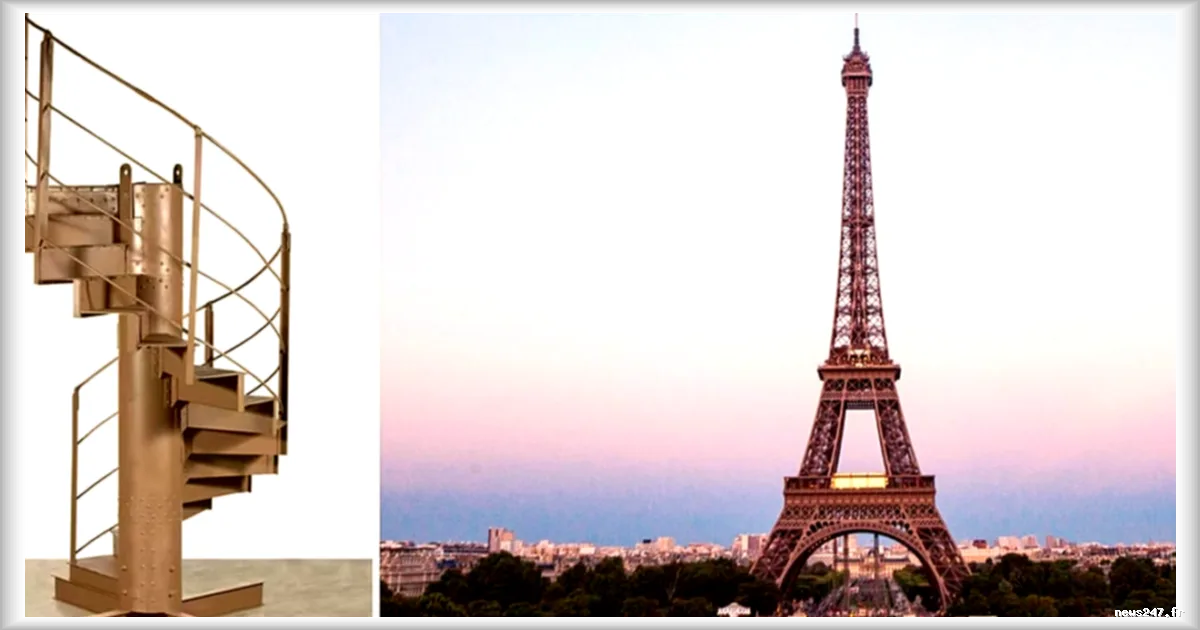 Un morceau d’escalier historique de la tour Eiffel mis aux enchères le 21 mai