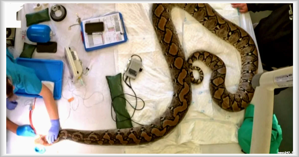 Un python nommé Jodie Foster sauvé par un traitement pionnier contre le cancer en Angleterre