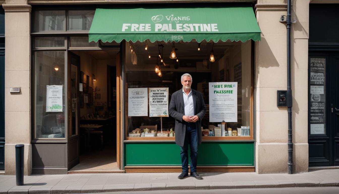 Un restaurateur ferme boutique pour refuser d'enlever un sticker 'Free Palestine'