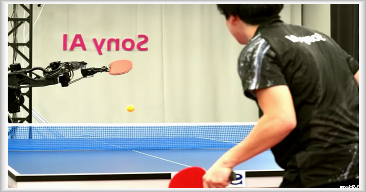 Un robot de Sony dopé à l'IA surpasse des professionnels du tennis de table