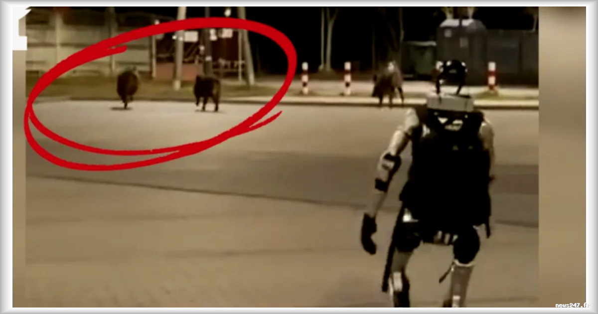 Un robot pourchasse des sangliers dans les rues de Varsovie, la video devient virale