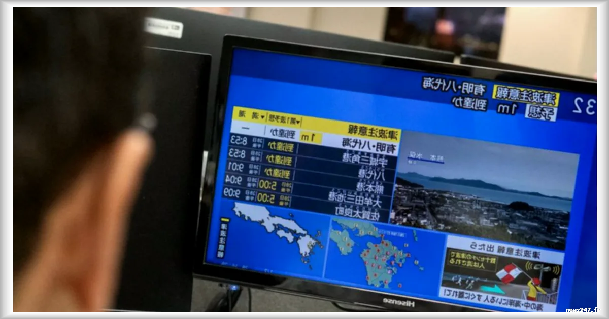 Un séisme de magnitude 7,1 frappe le sud du Japon et déclenche une alerte au tsunami
