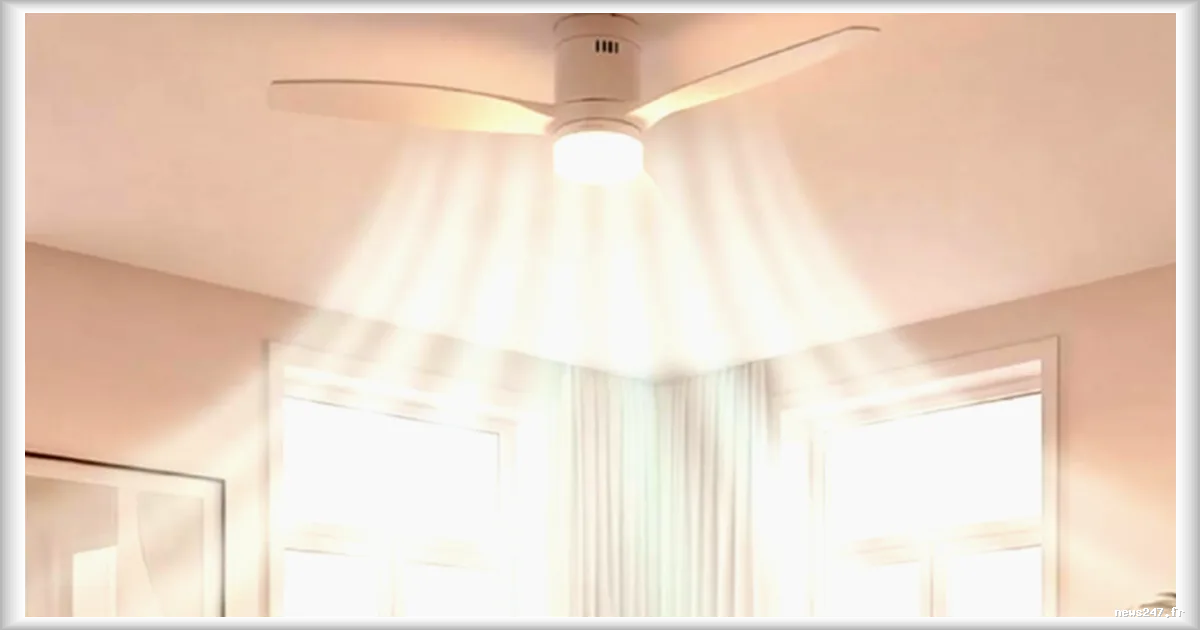 Un ventilateur de plafond Cecotec à moins de 70 euros : une offre promotionnelle combinant ventilation et éclairage LED
