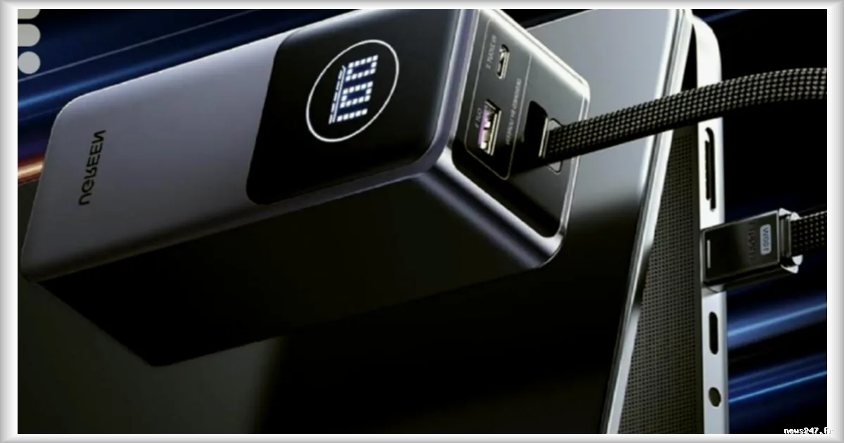 Une batterie externe de 20 000 mAh avec trois ports en promotion sur Amazon