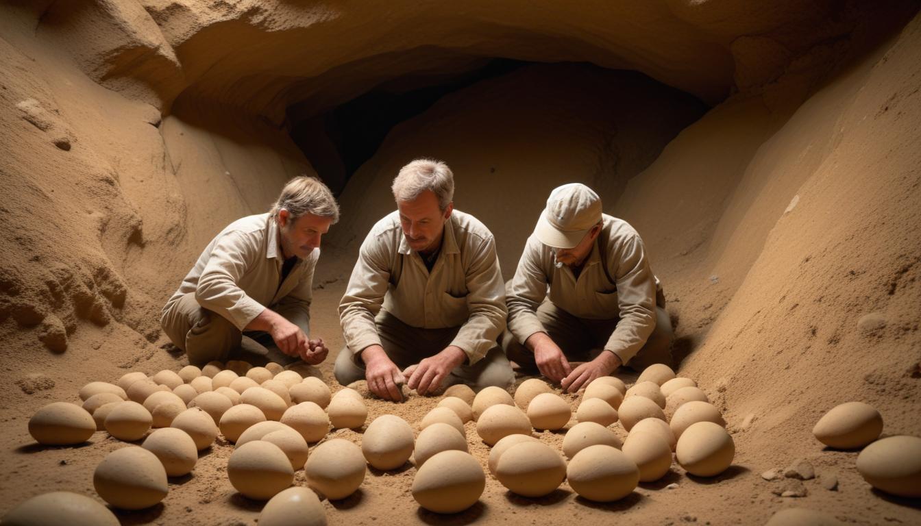 Une centaine d'œufs de dinosaures vieux de 72 millions d'années decouverte dans l'Hérault