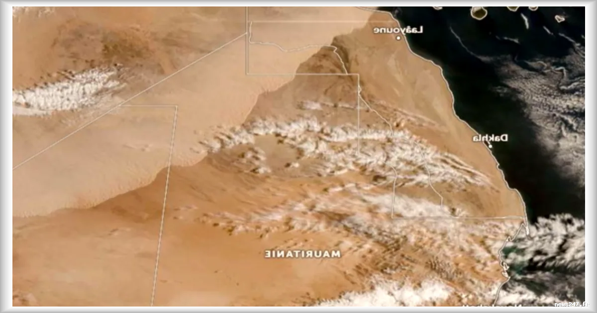 Une impressionnante tempête de sable traverse le nord-ouest de l’Afrique