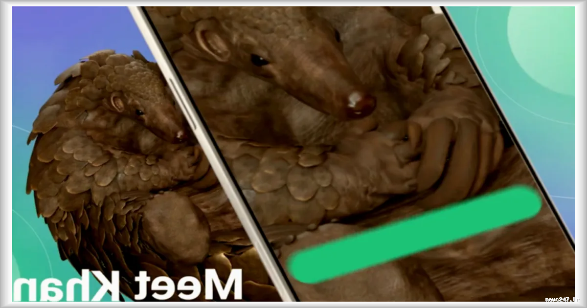 Une nouvelle application mobile permet de discuter avec un pangolin pour sensibiliser à la protection de cette espèce menacée