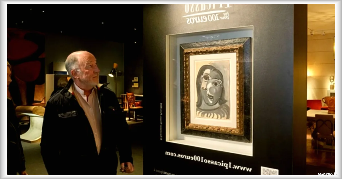 Une œuvre de Picasso à gagner pour 100 euros dans une tombola caritative pour la recherche sur Alzheimer
