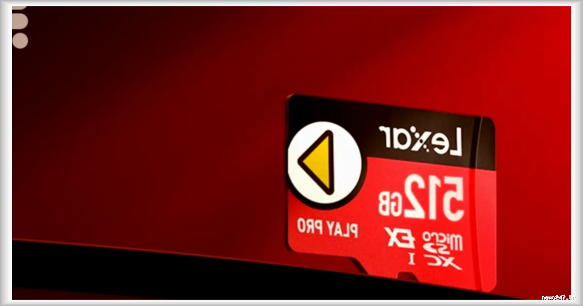 Une offre exceptionnelle sur la carte microSDXC Lexar Play Pro de 512 Go pour les joueurs Nintendo Switch 2