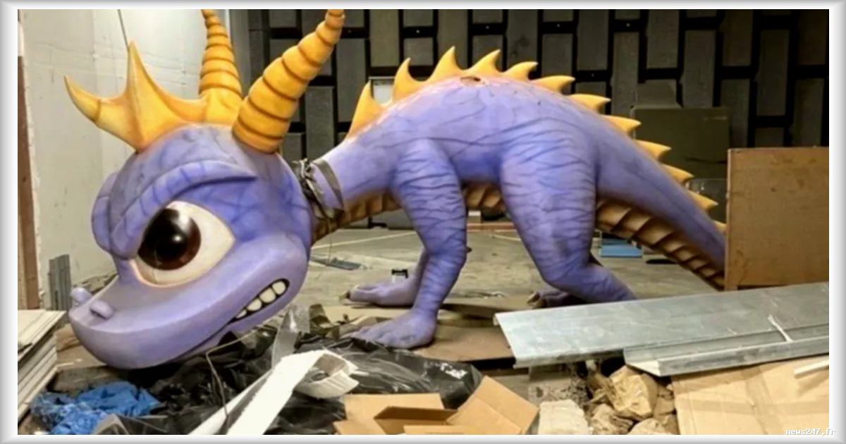 Une statue géante de Spyro le dragon découverte après des années de disparition