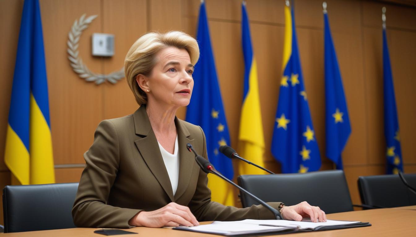 Ursula von der Leyen promet que l'Europe restera aux côtés de l'Ukraine malgré les obstacles rencontrés pour l'octroi d'un prêt de 90 milliards d'euros