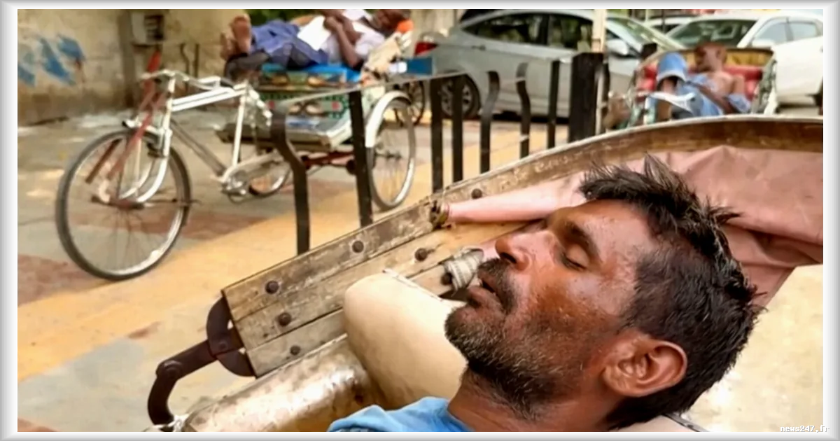 Vague de chaleur intense dans le nord de l'Inde : les températures frôlent 48 °C