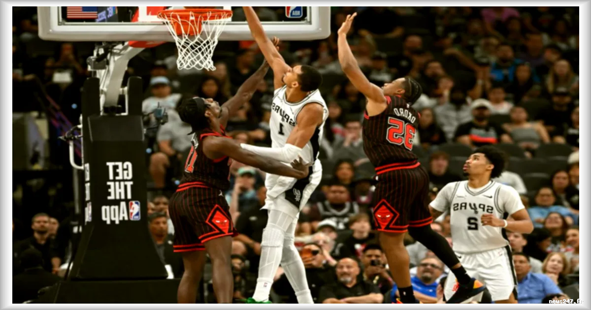 Victor Wembanyama marque 41 points et réalise le "double-double" le plus rapide de l'histoire de la NBA