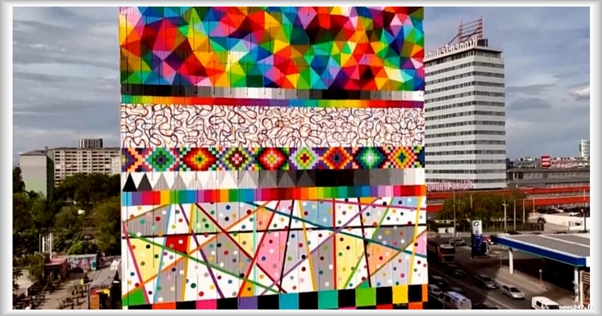 Vienne expose la plus grande fresque d'Autriche dans le cadre de l'Eurovision