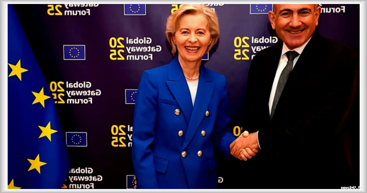 Von der Leyen se rend en Arménie pour renforcer les relations avec l'UE après la réélection de Pachinian