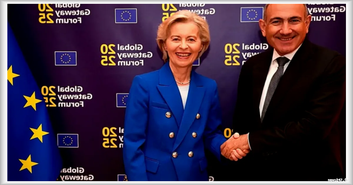 Von der Leyen se rend en Arménie pour renforcer les relations avec l'UE après la réélection de Pachinian