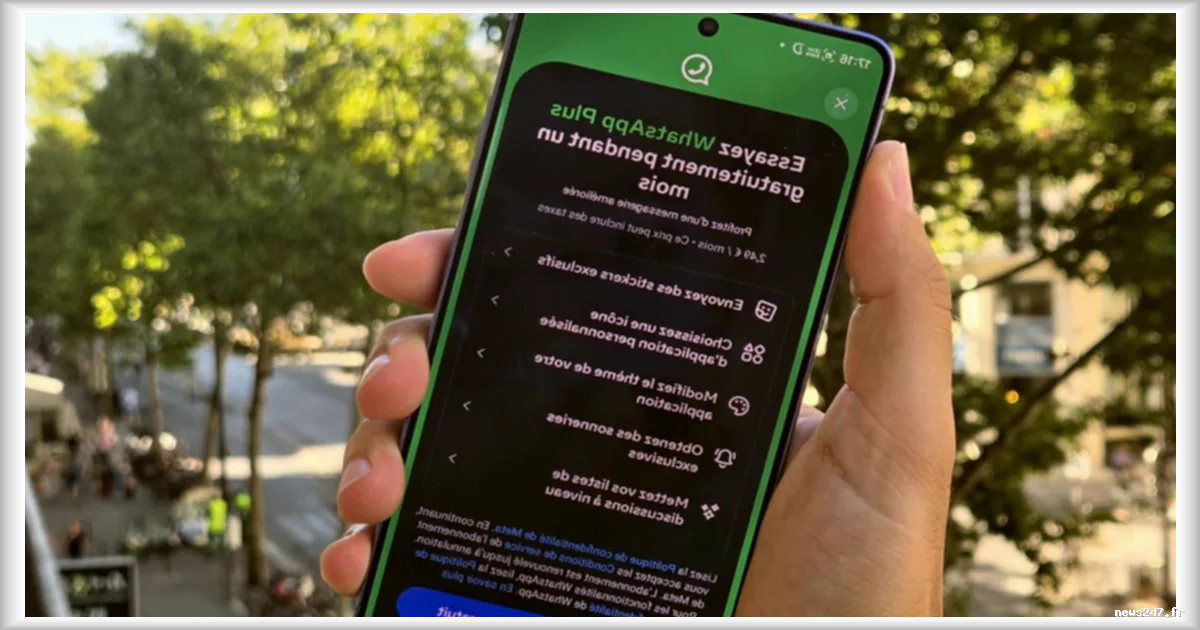 WhatsApp Plus élargit son offre payante en France : 2,49 € par mois pour tous les smartphones